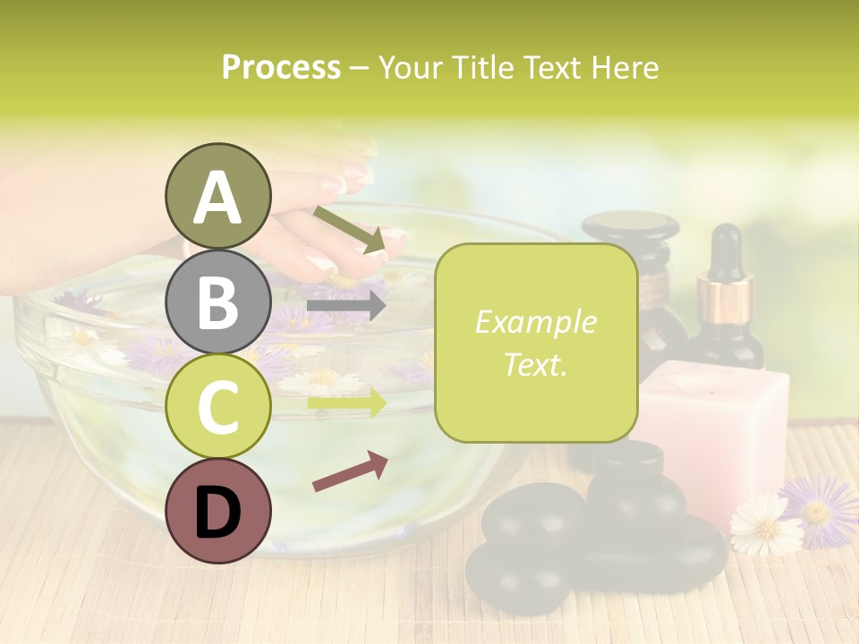 Glass Woman Finger PowerPoint Template