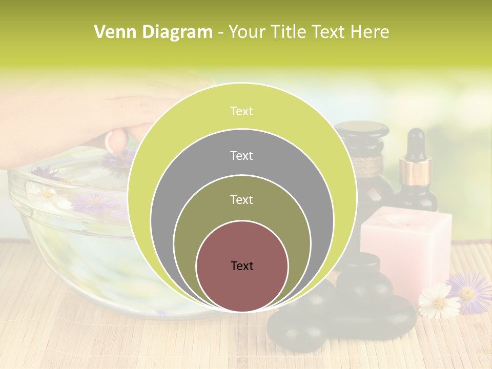 Glass Woman Finger PowerPoint Template