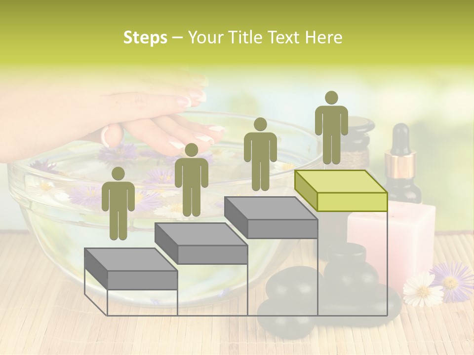 Glass Woman Finger PowerPoint Template