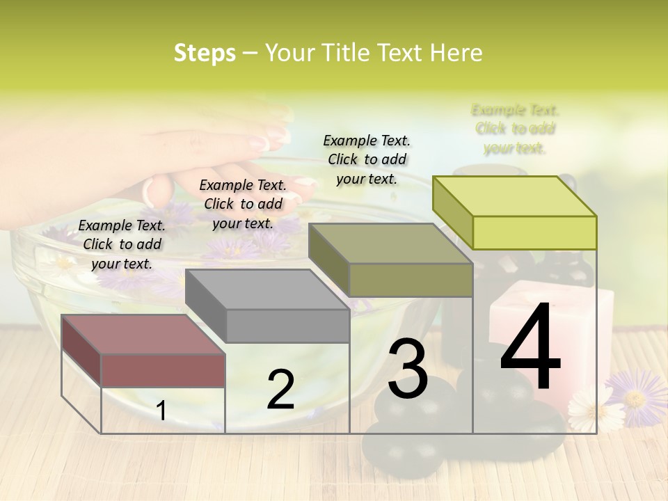 Glass Woman Finger PowerPoint Template