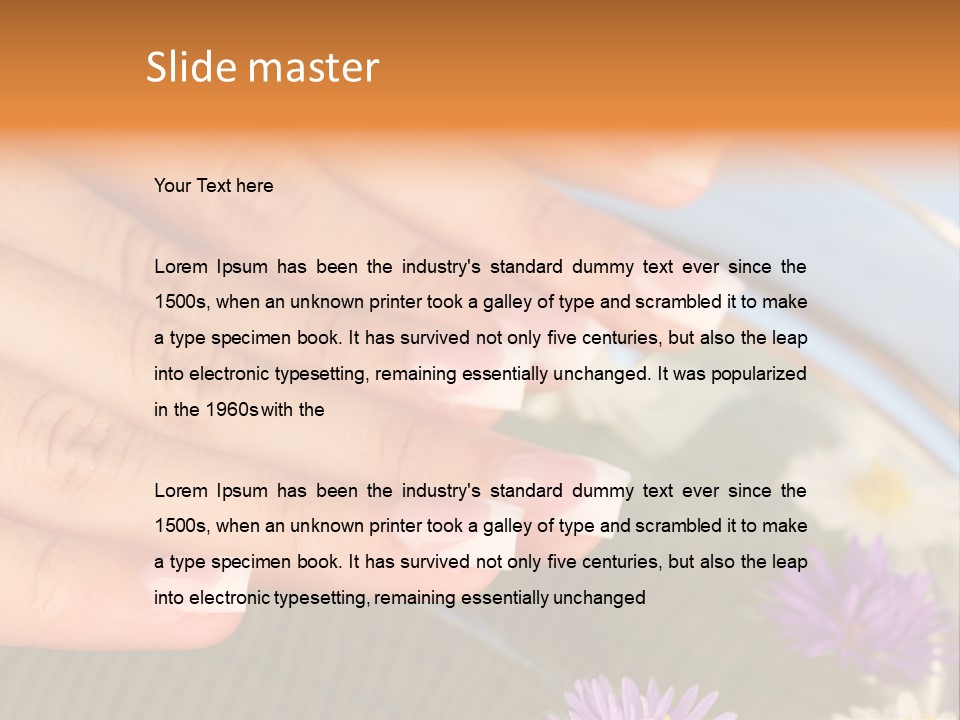 Skincare Aromatherapy Skin PowerPoint Template