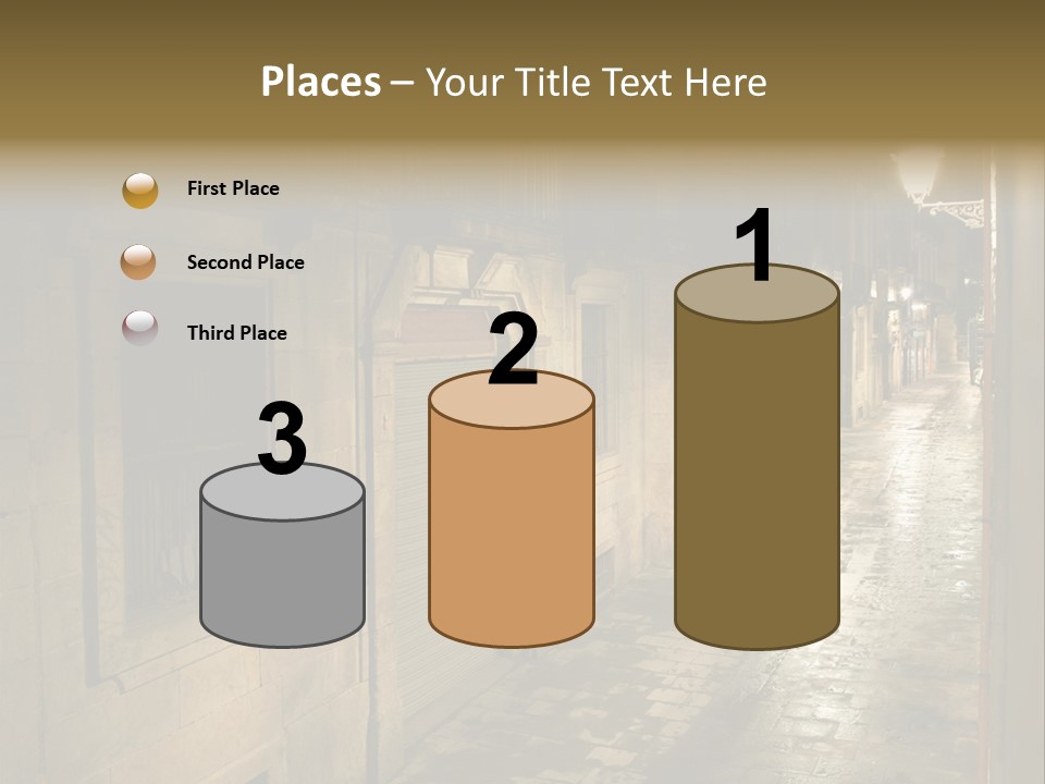 Catalonia House Cityscape PowerPoint Template