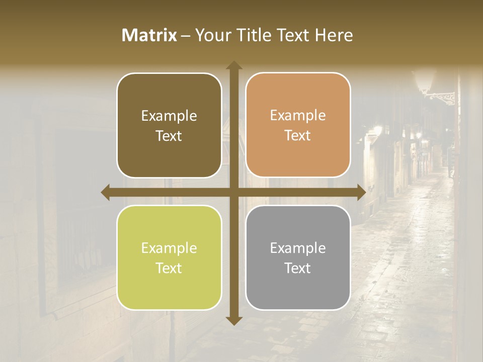 Catalonia House Cityscape PowerPoint Template