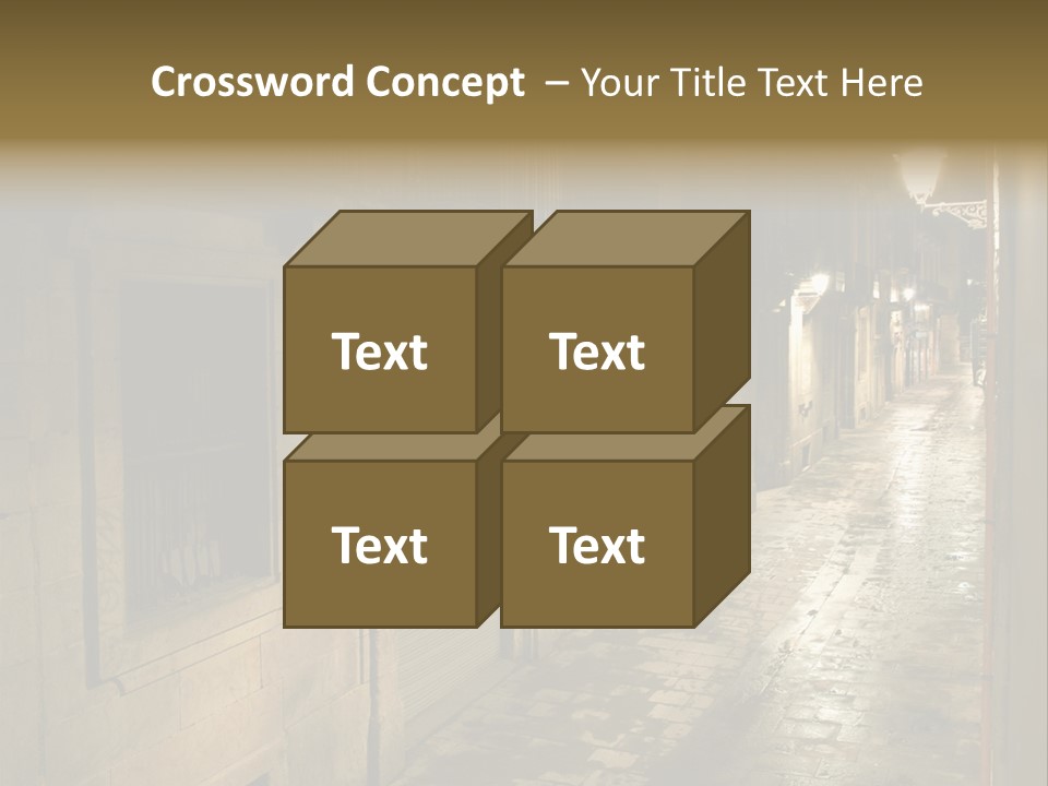 Catalonia House Cityscape PowerPoint Template