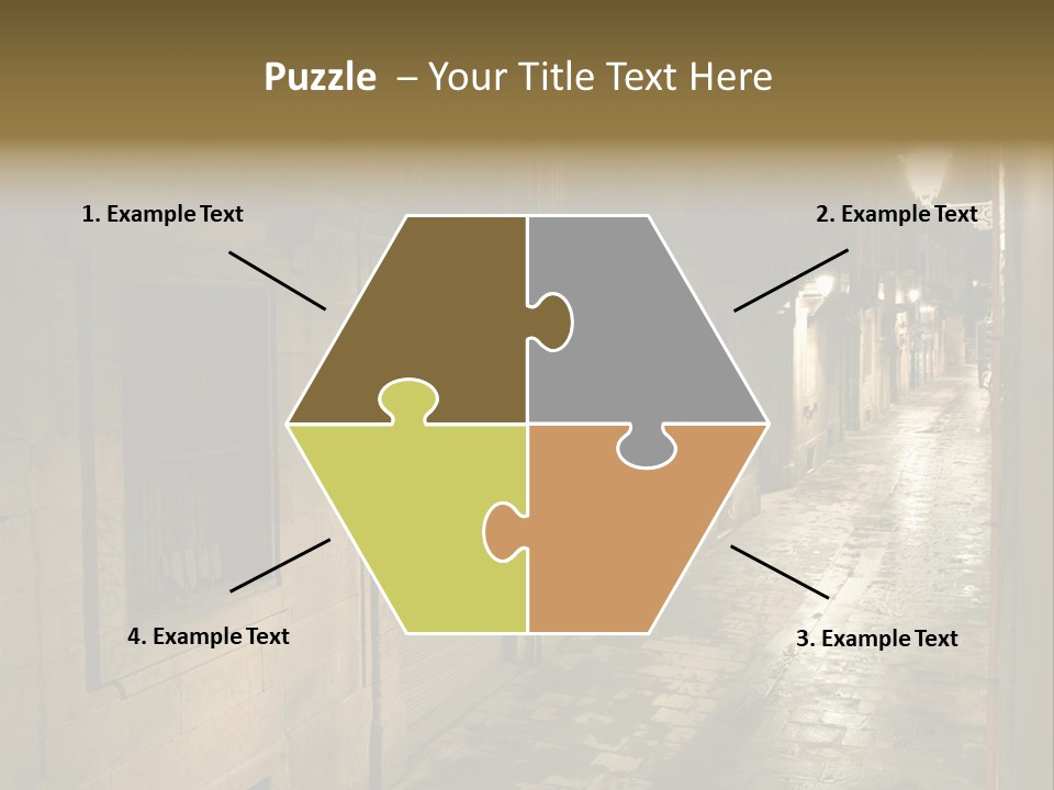 Catalonia House Cityscape PowerPoint Template