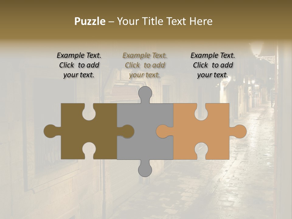 Catalonia House Cityscape PowerPoint Template