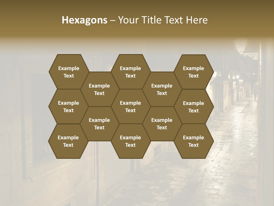 Catalonia House Cityscape PowerPoint Template