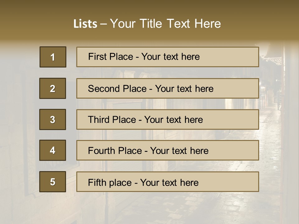 Catalonia House Cityscape PowerPoint Template