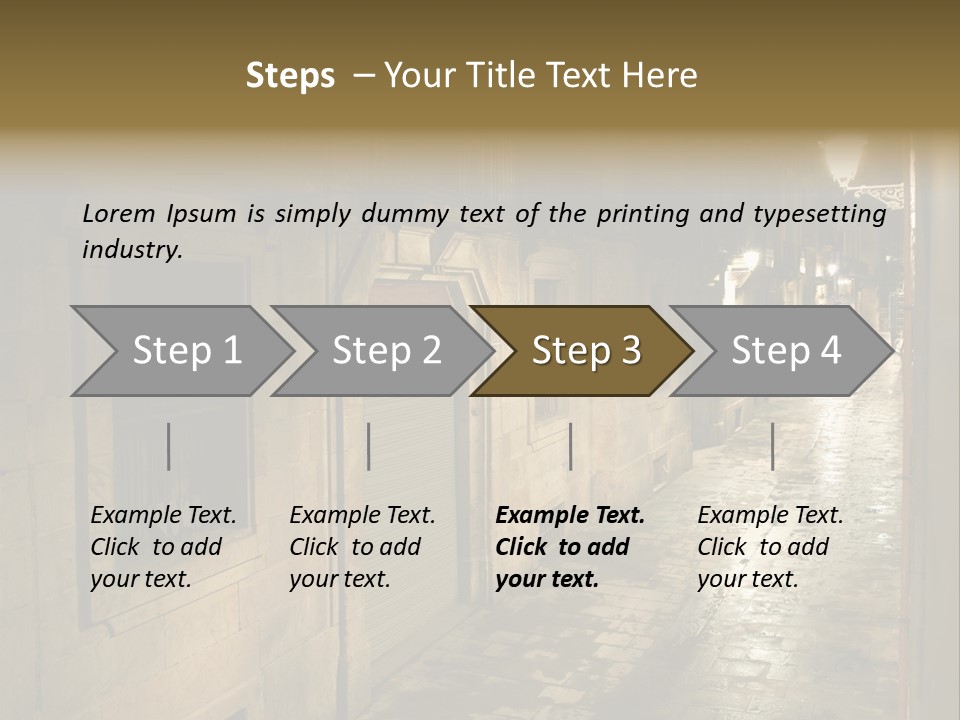 Catalonia House Cityscape PowerPoint Template