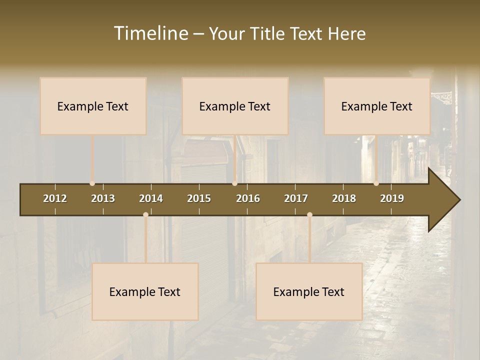 Catalonia House Cityscape PowerPoint Template