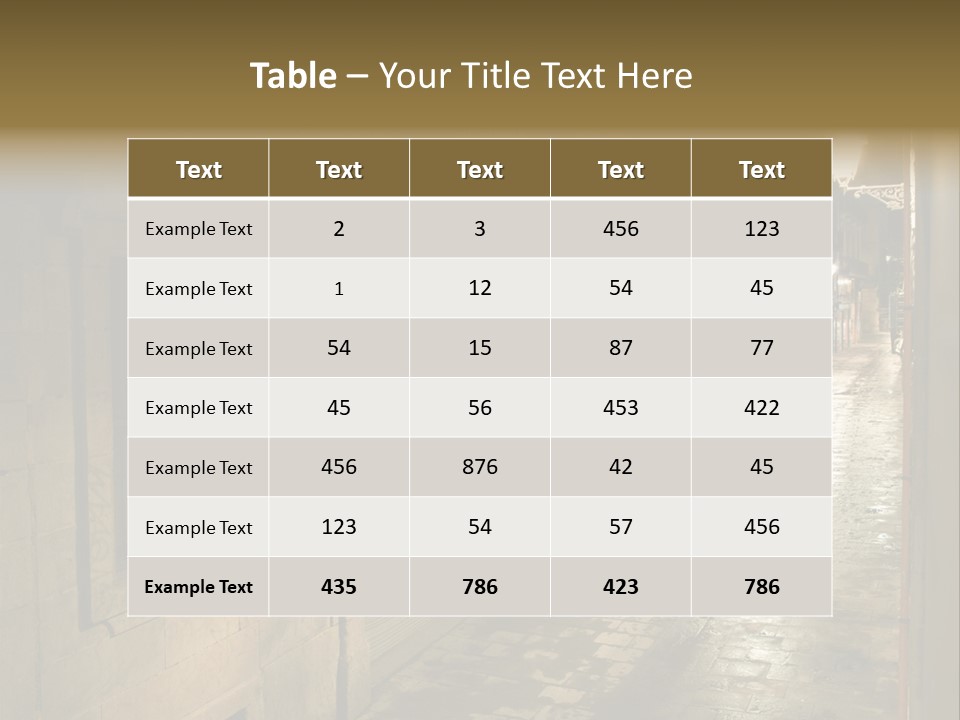 Catalonia House Cityscape PowerPoint Template
