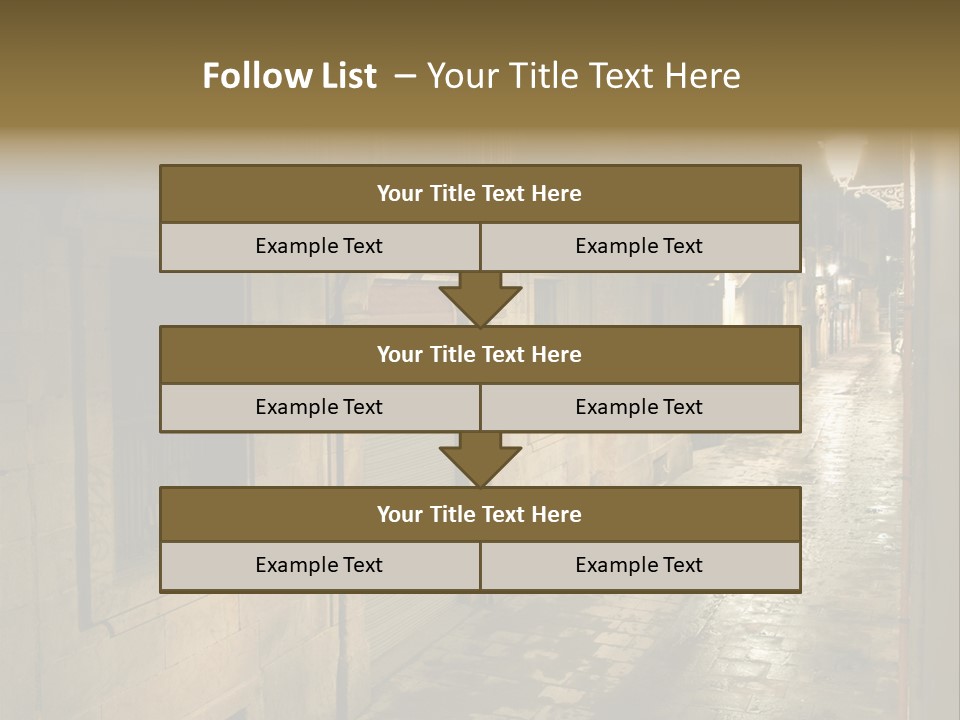 Catalonia House Cityscape PowerPoint Template