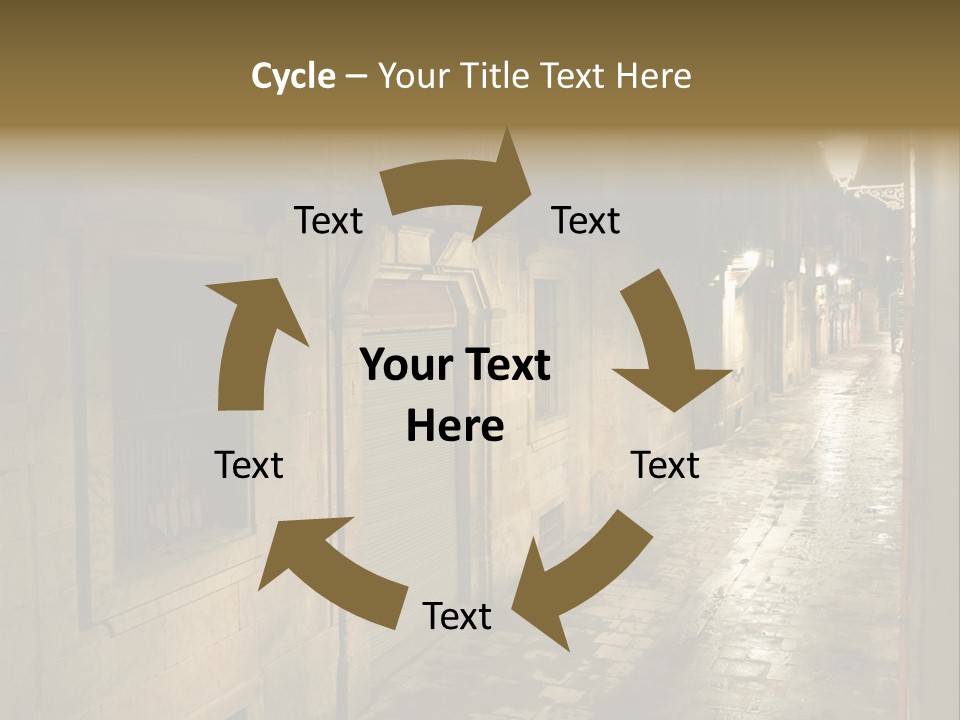 Catalonia House Cityscape PowerPoint Template