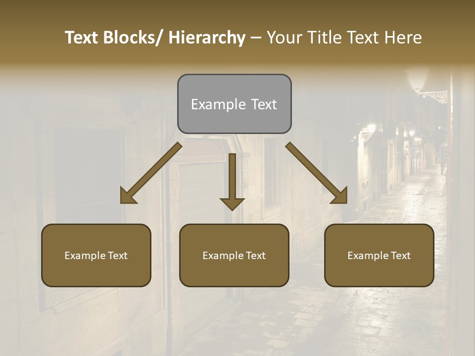 Catalonia House Cityscape PowerPoint Template