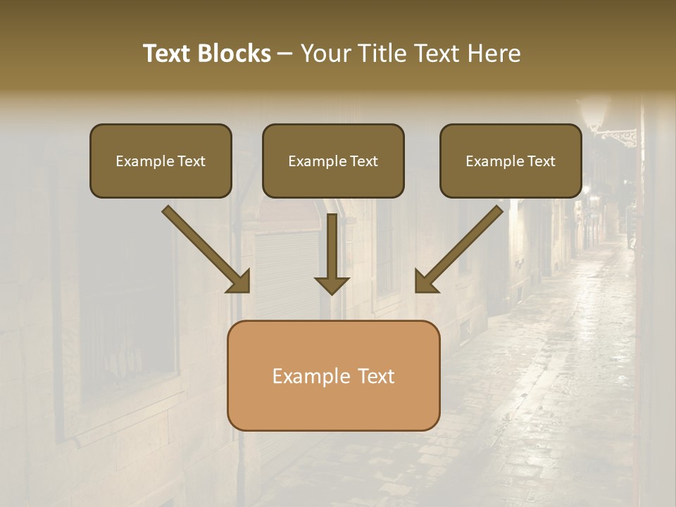 Catalonia House Cityscape PowerPoint Template