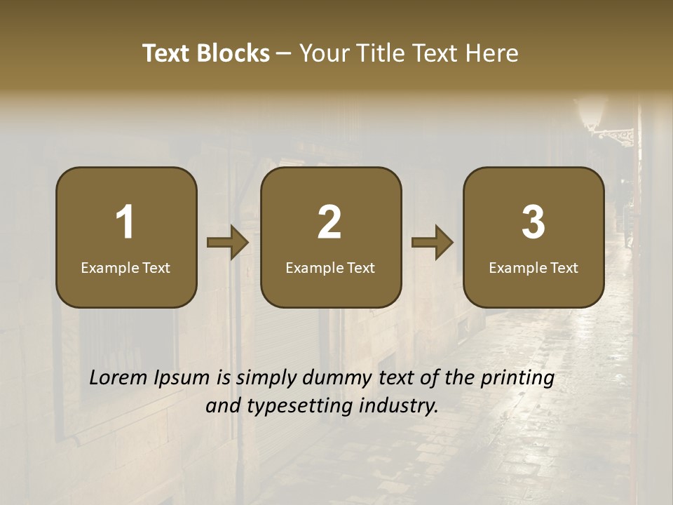 Catalonia House Cityscape PowerPoint Template
