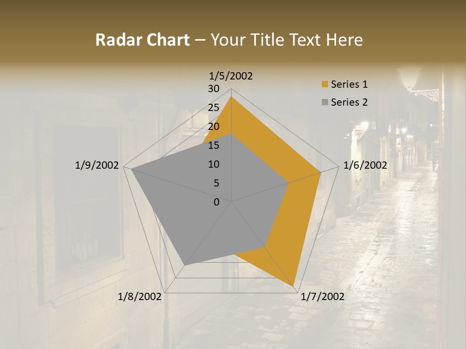 Catalonia House Cityscape PowerPoint Template