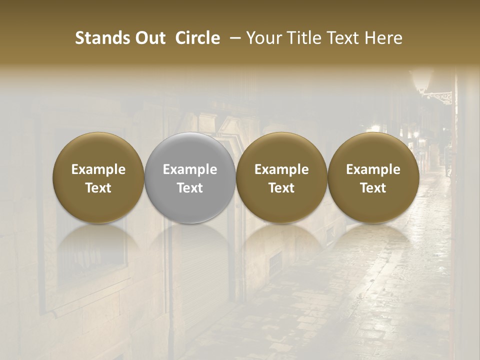 Catalonia House Cityscape PowerPoint Template