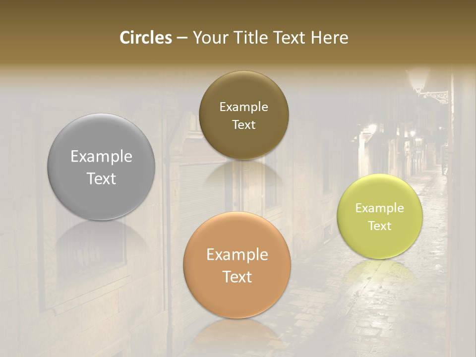 Catalonia House Cityscape PowerPoint Template