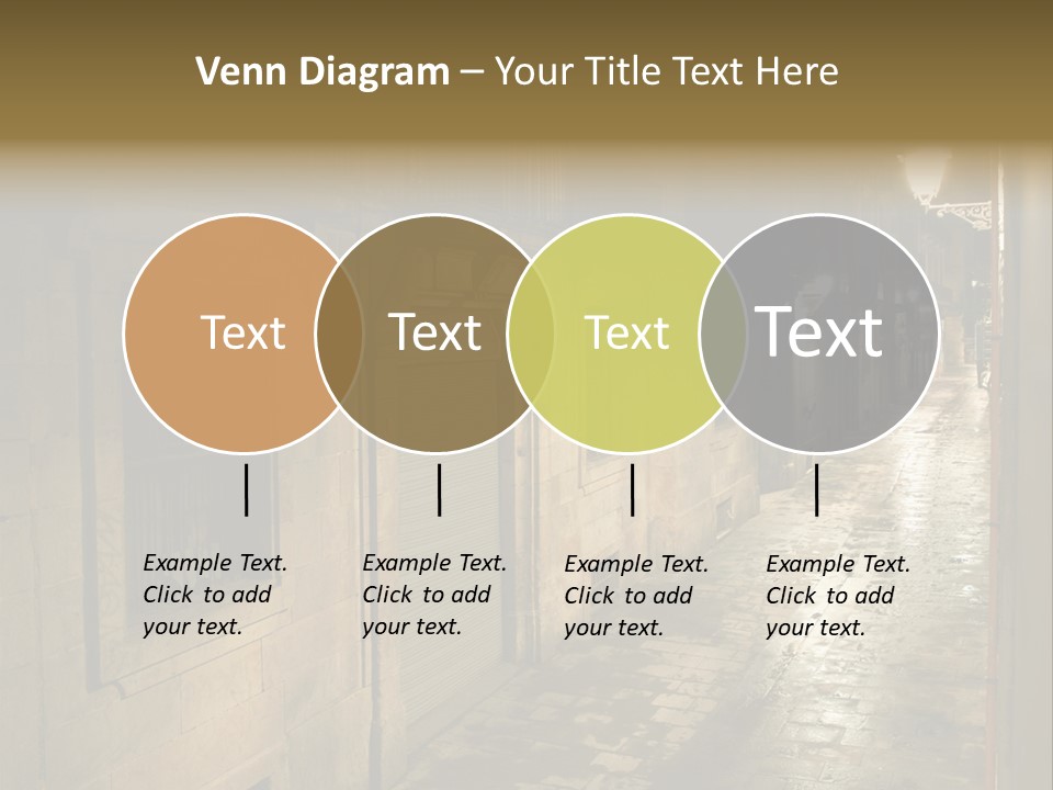 Catalonia House Cityscape PowerPoint Template