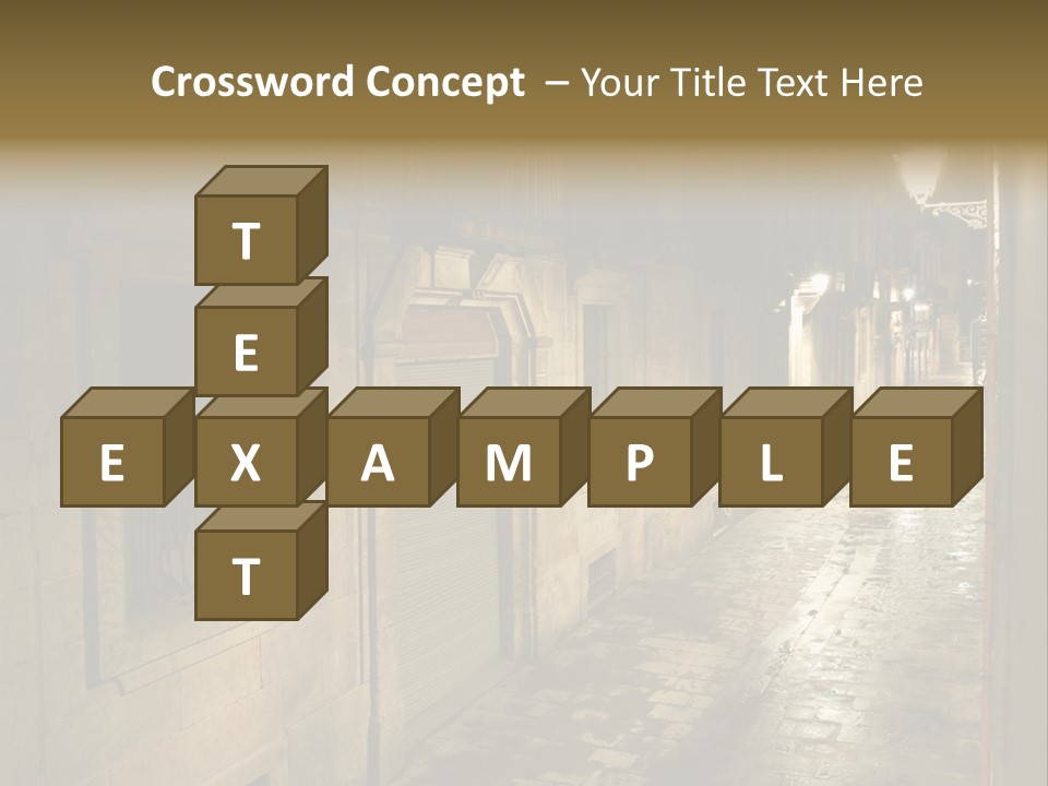 Catalonia House Cityscape PowerPoint Template