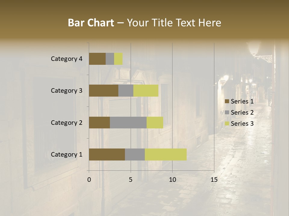 Catalonia House Cityscape PowerPoint Template