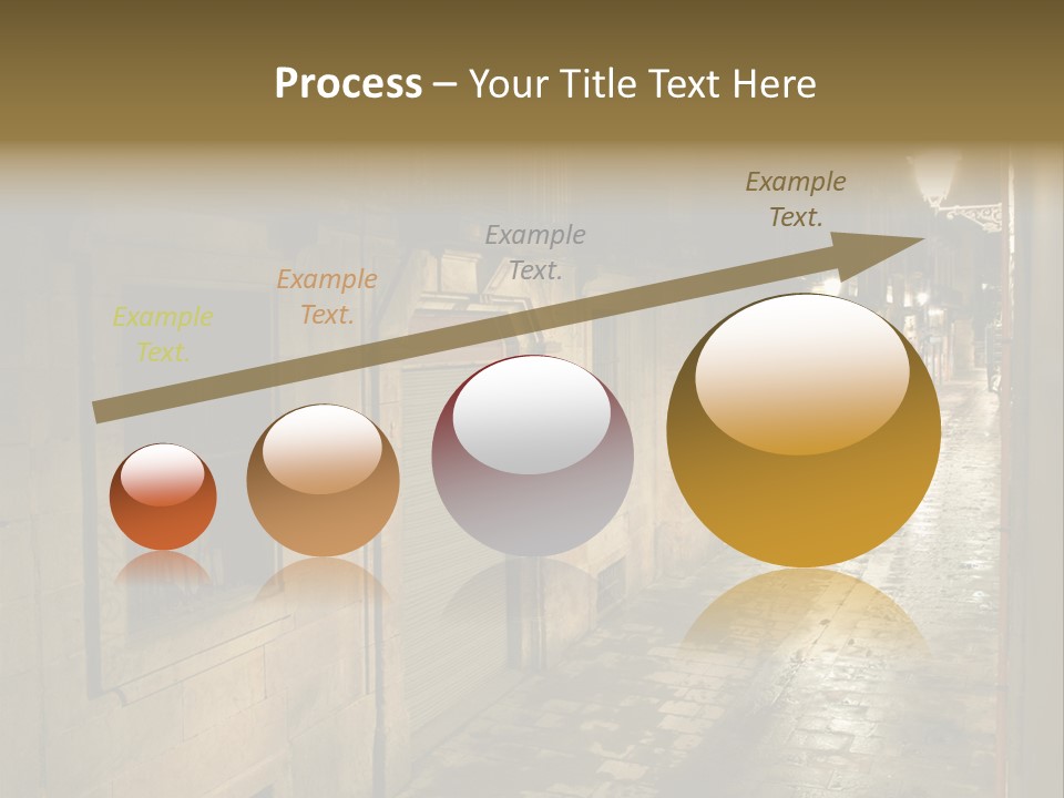 Catalonia House Cityscape PowerPoint Template