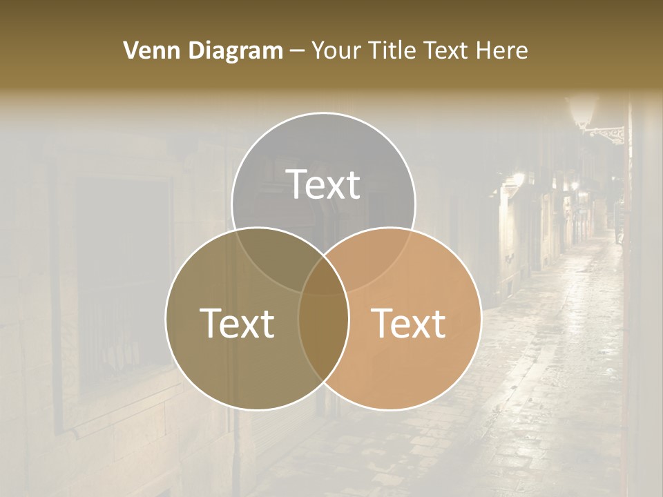 Catalonia House Cityscape PowerPoint Template