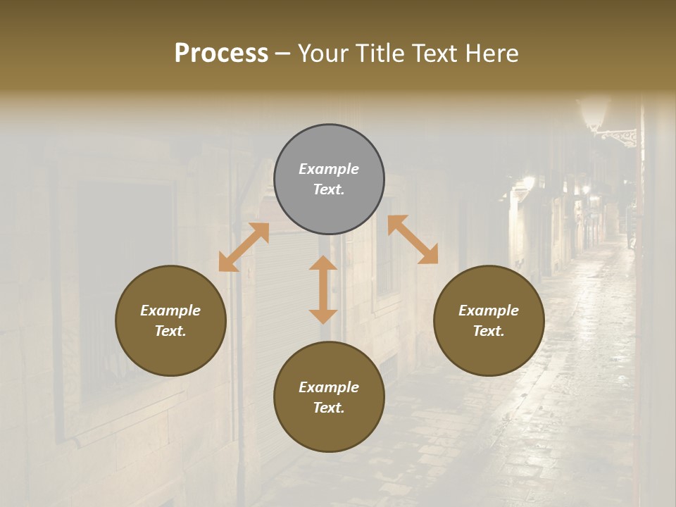 Catalonia House Cityscape PowerPoint Template