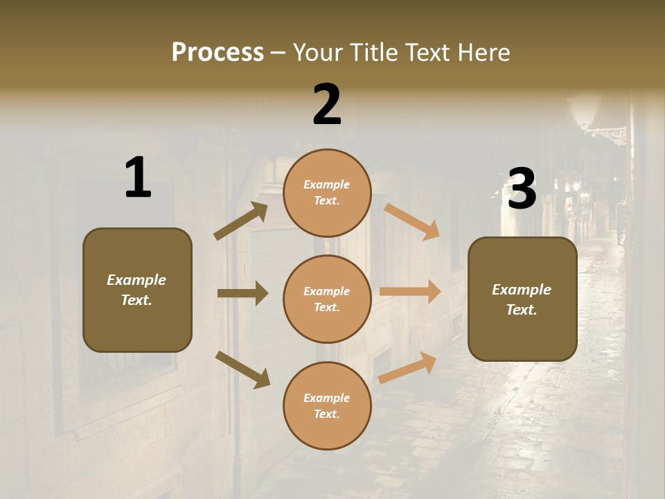 Catalonia House Cityscape PowerPoint Template