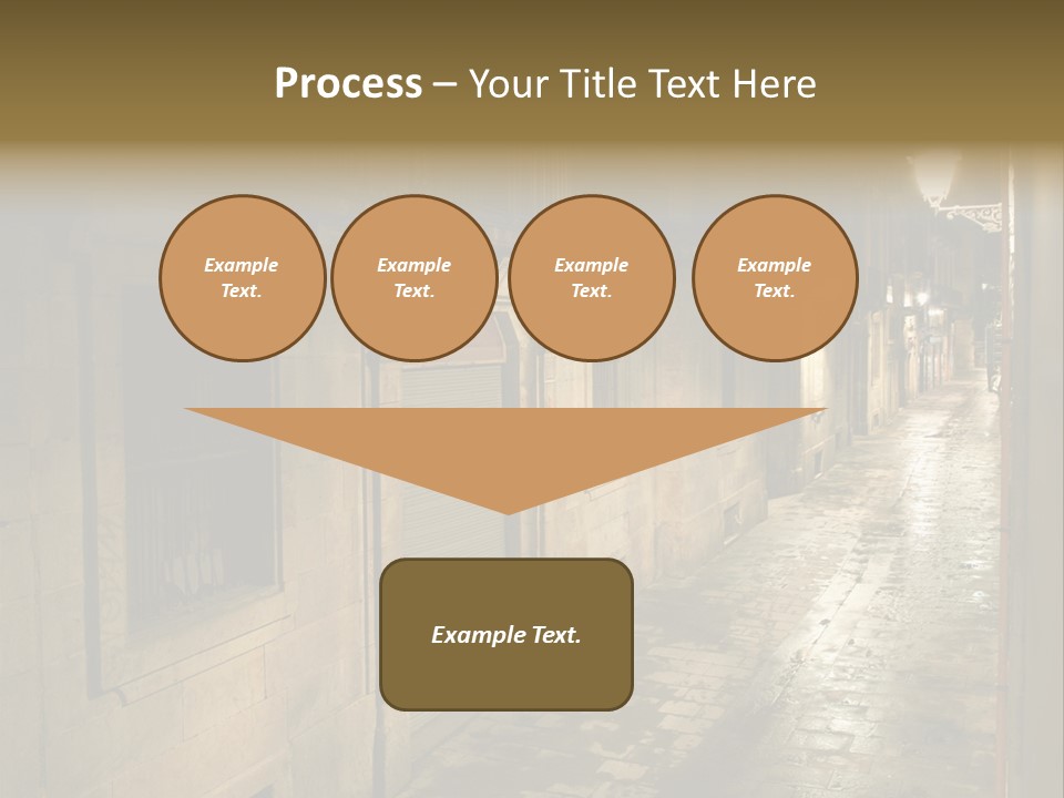 Catalonia House Cityscape PowerPoint Template