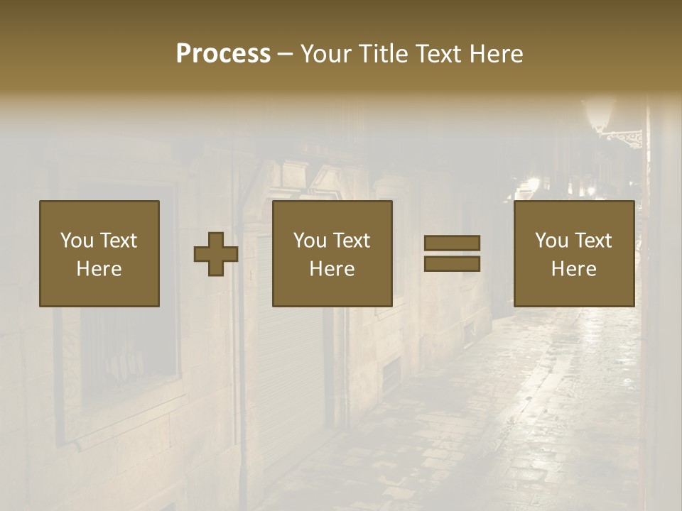 Catalonia House Cityscape PowerPoint Template