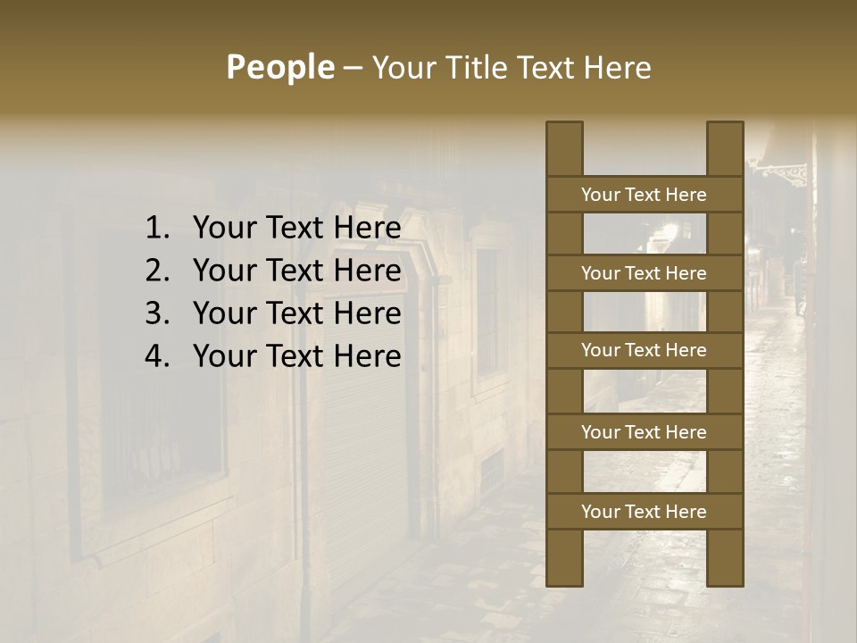 Catalonia House Cityscape PowerPoint Template