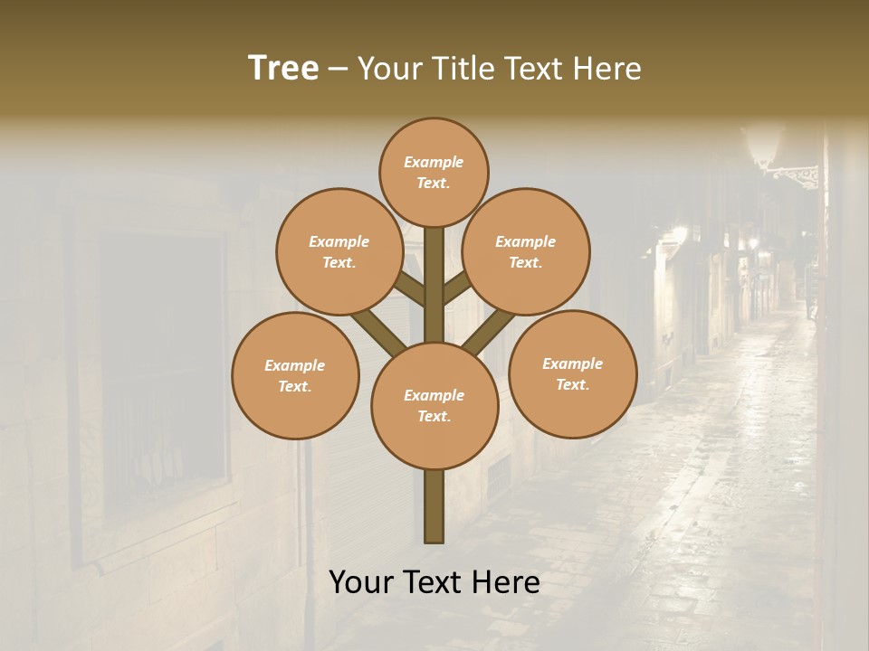 Catalonia House Cityscape PowerPoint Template