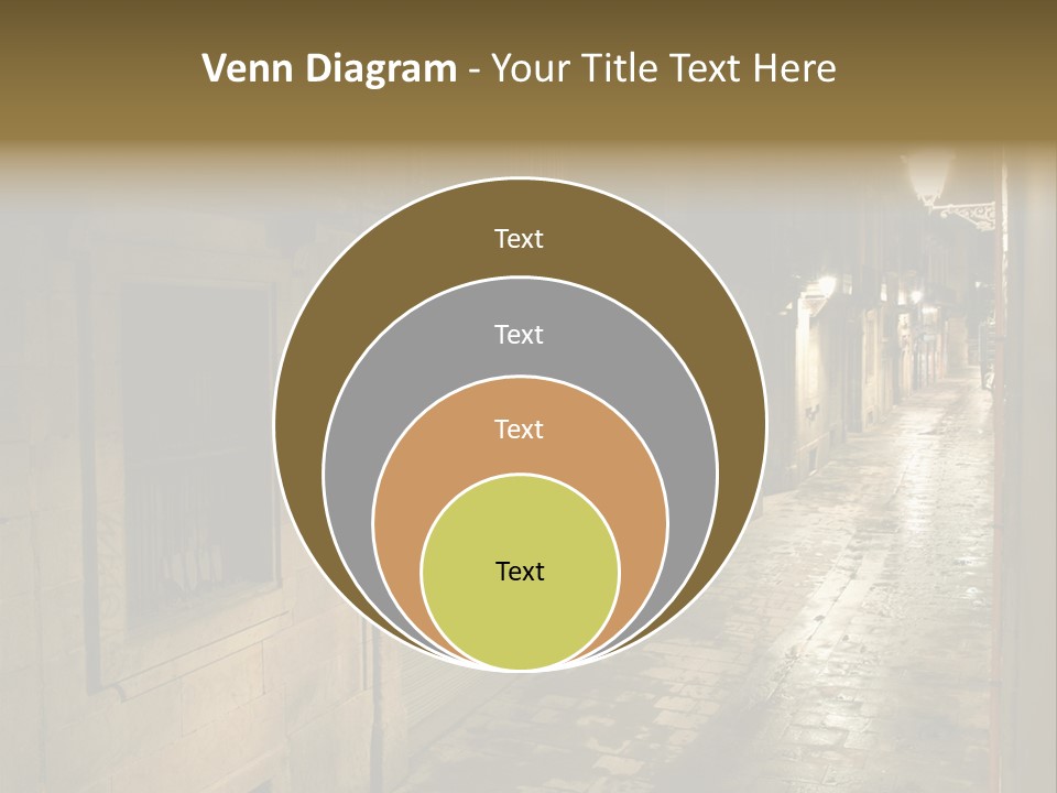 Catalonia House Cityscape PowerPoint Template