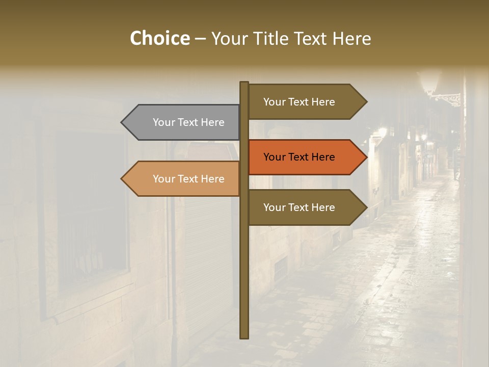 Catalonia House Cityscape PowerPoint Template