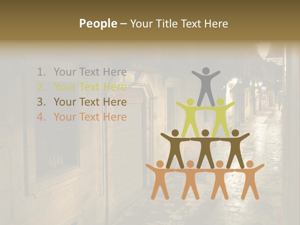 Catalonia House Cityscape PowerPoint Template