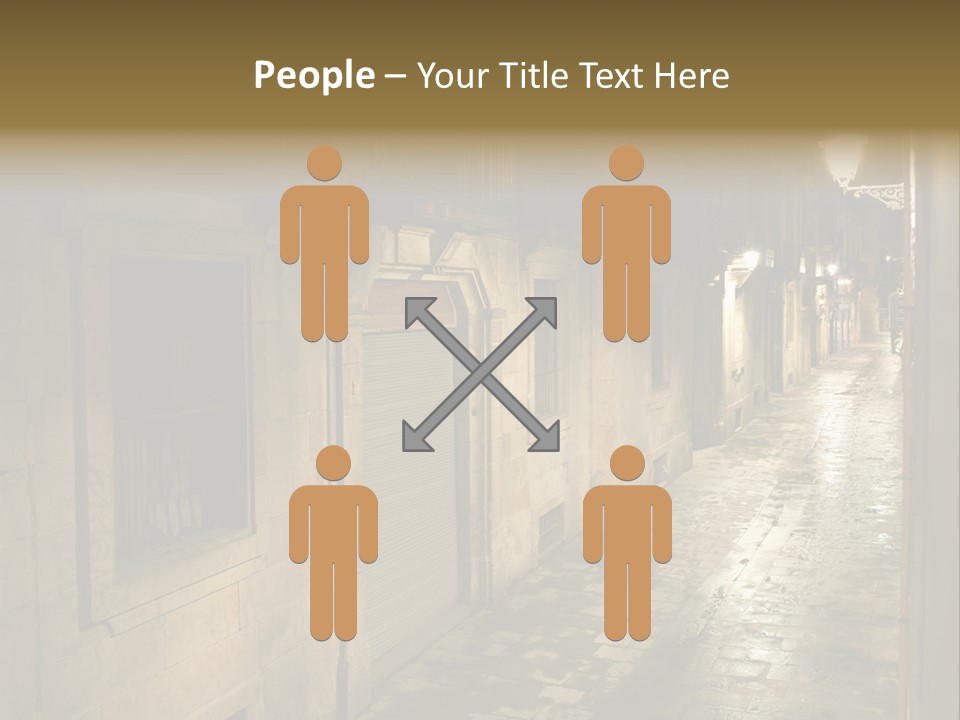 Catalonia House Cityscape PowerPoint Template