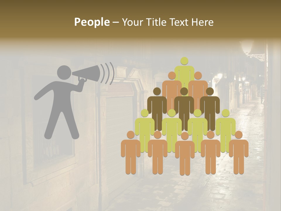 Catalonia House Cityscape PowerPoint Template