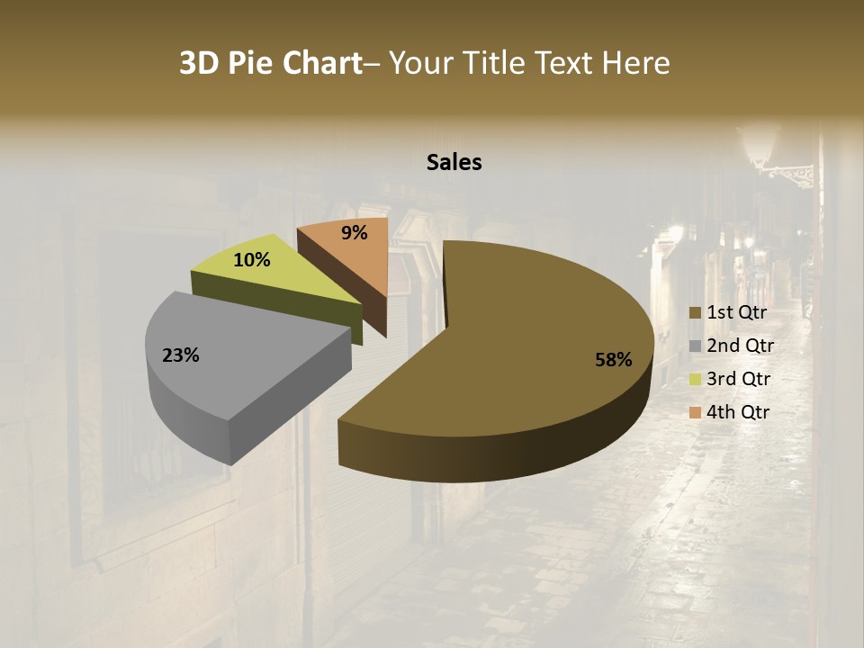 Catalonia House Cityscape PowerPoint Template