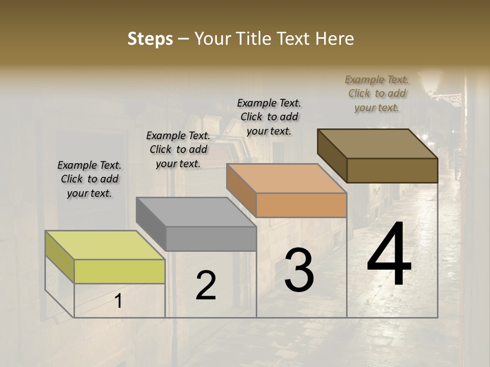Catalonia House Cityscape PowerPoint Template