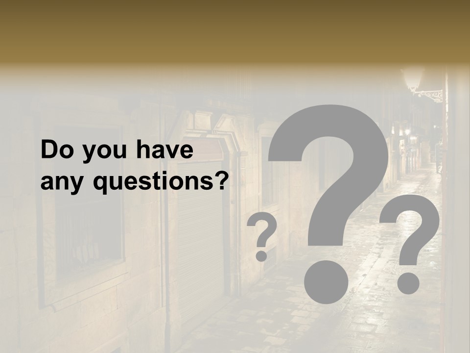 Catalonia House Cityscape PowerPoint Template