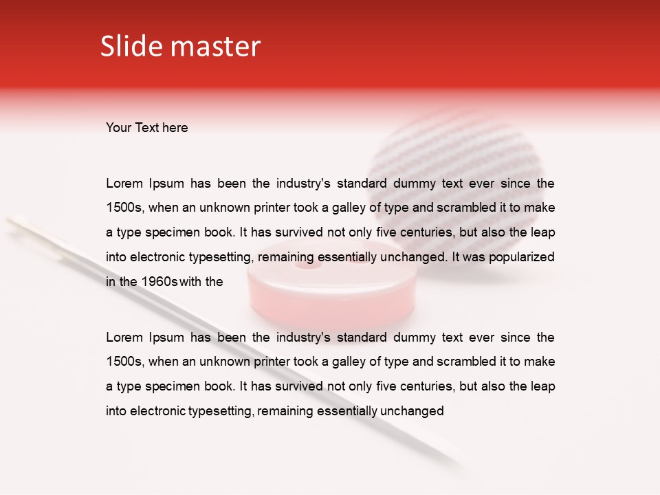 Object Sew Pink PowerPoint Template