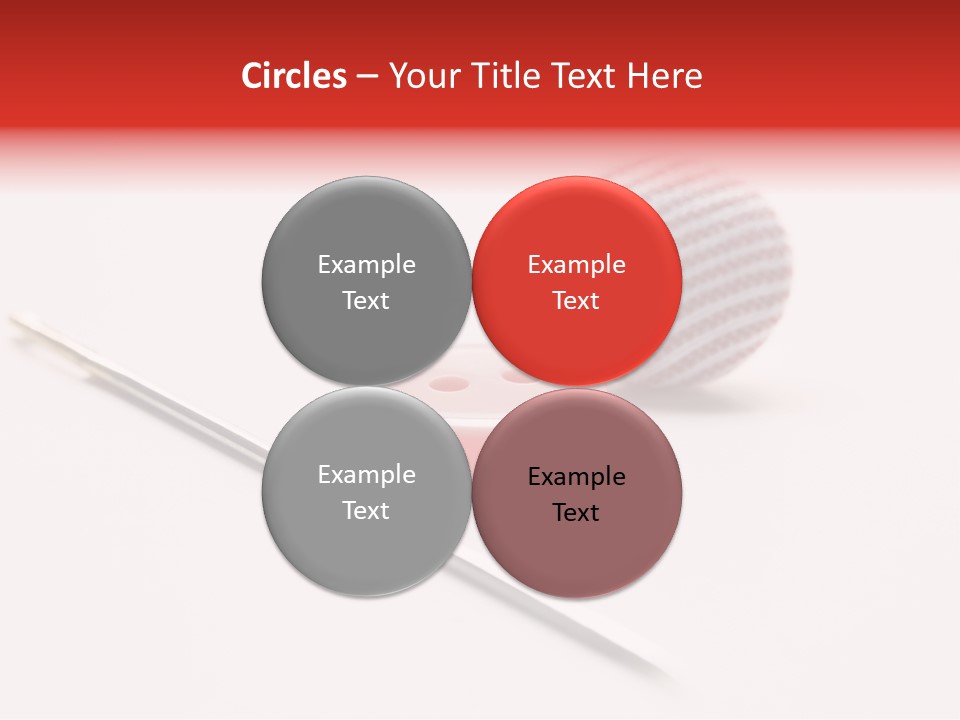 Object Sew Pink PowerPoint Template