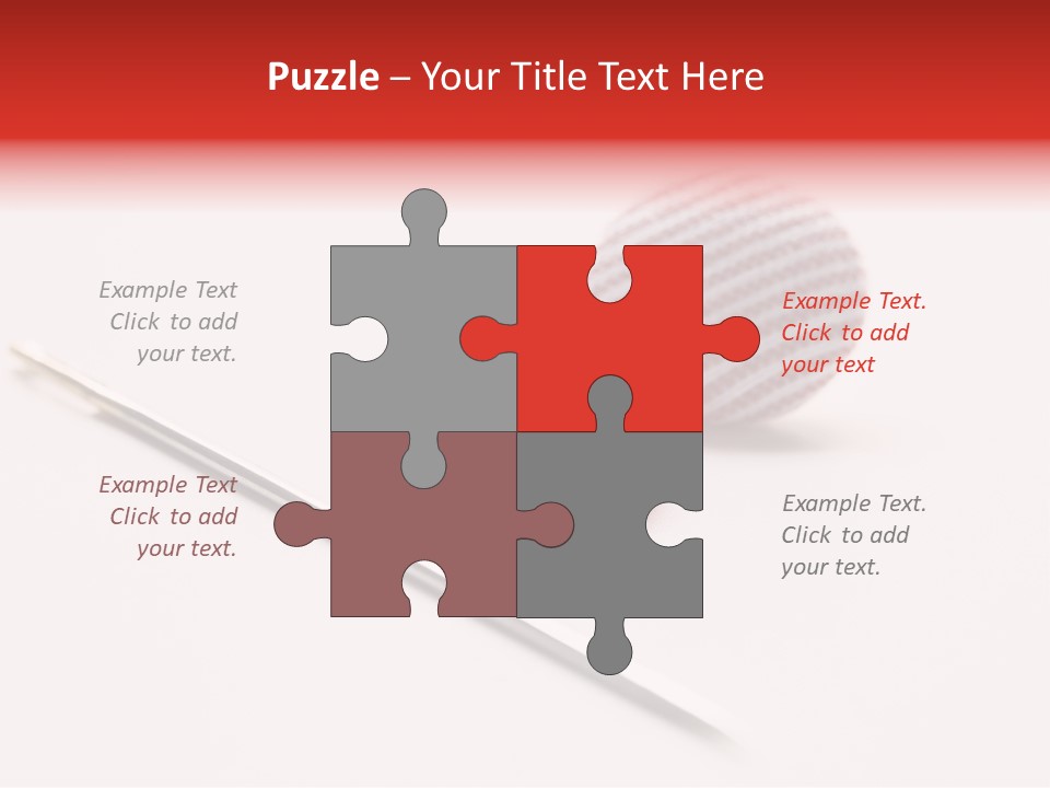 Object Sew Pink PowerPoint Template