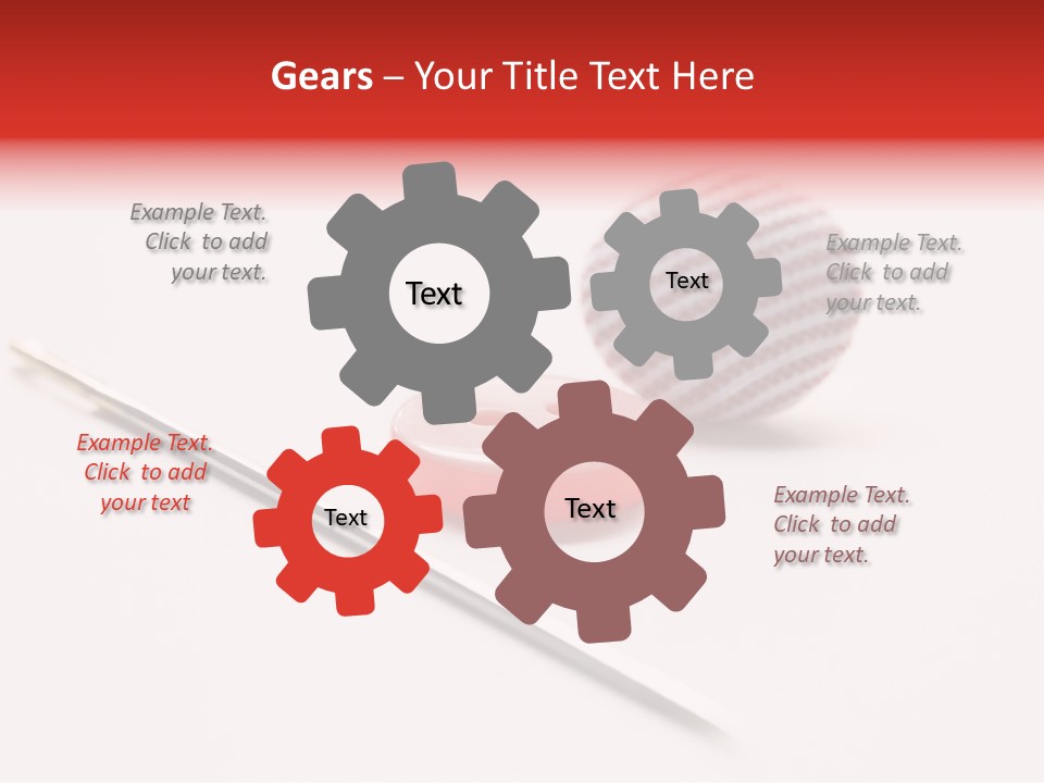 Object Sew Pink PowerPoint Template