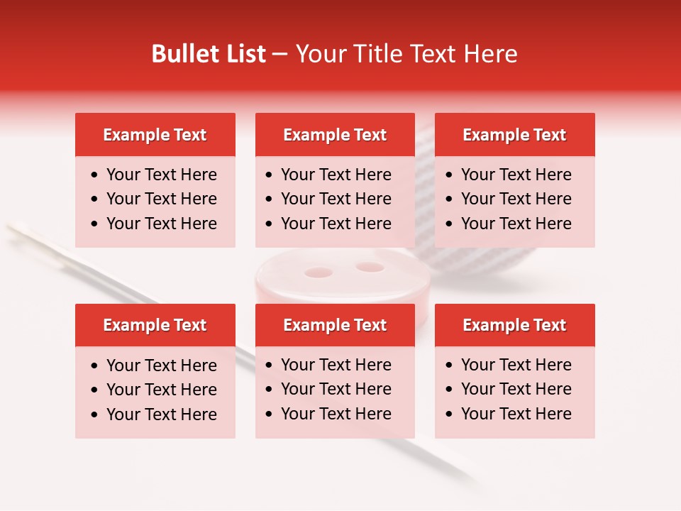 Object Sew Pink PowerPoint Template