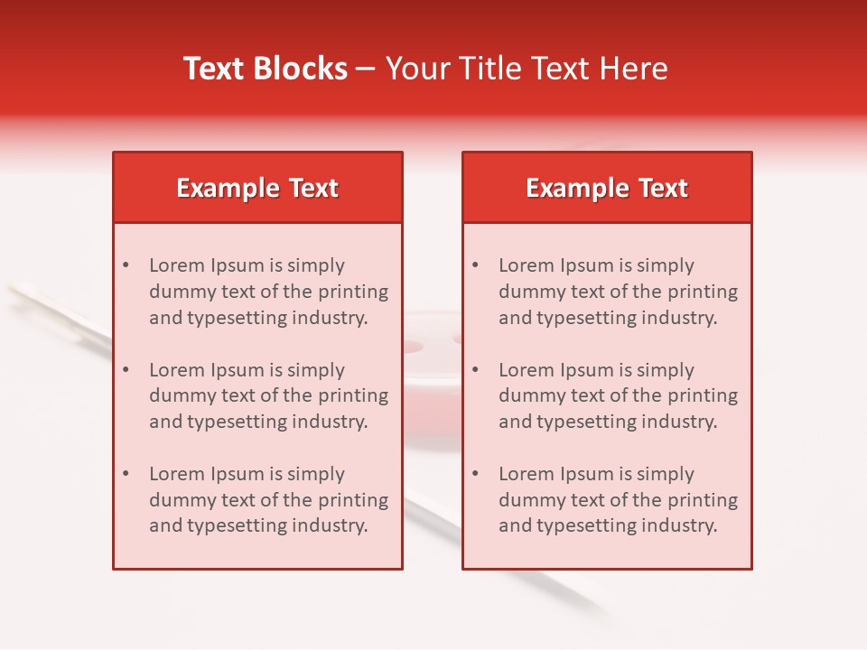 Object Sew Pink PowerPoint Template