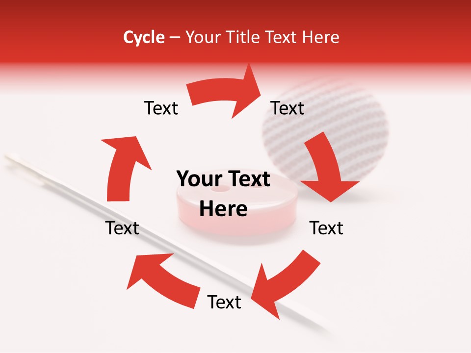 Object Sew Pink PowerPoint Template