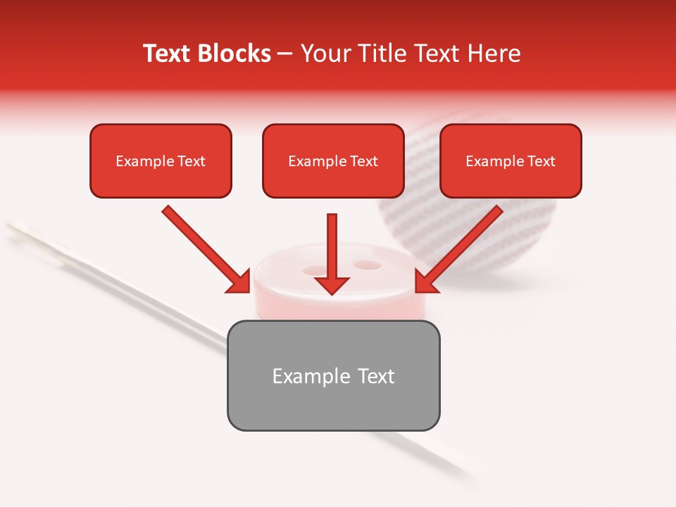 Object Sew Pink PowerPoint Template